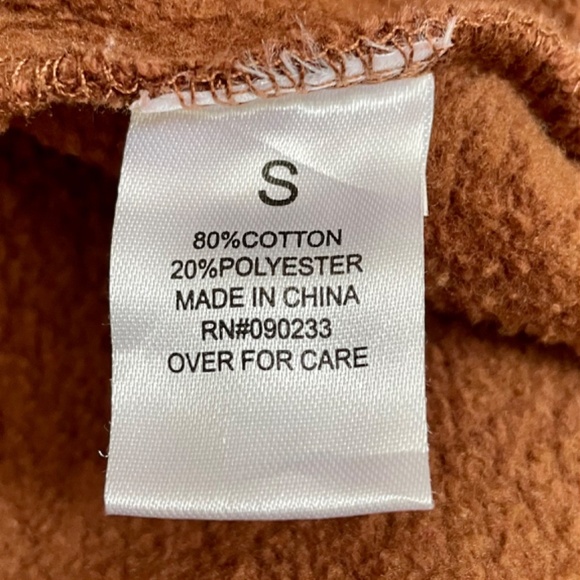 Playboy mustard brown hoodie. Mens size small women’s size large. - Picture 6 of 7